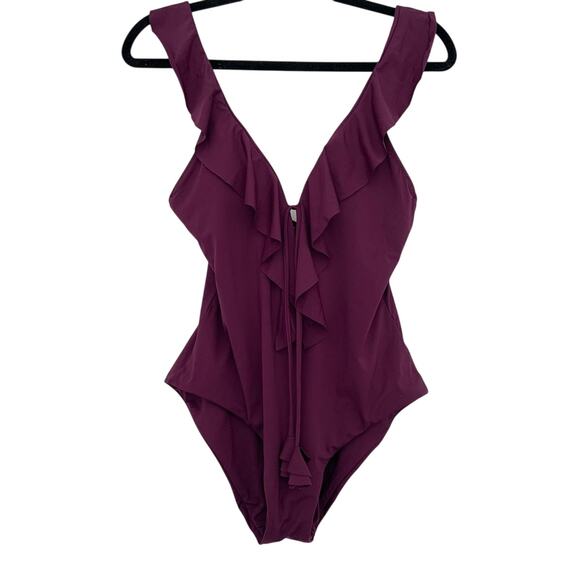 BECCA by Rebecca Virtue Socialite One Piece Swimsuit Medium NWT $124 Retail - Picture 3 of 12